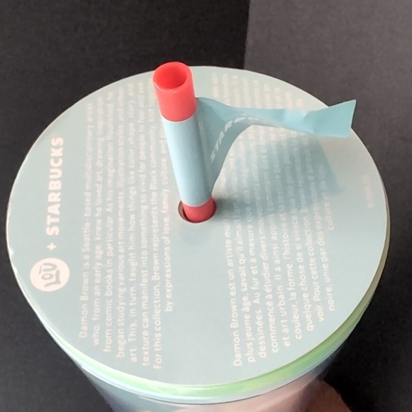 Starbucks + Lou Black History 2024 Damon Brown Art Insulated 16oz Tumbler. - Picture 5 of 9